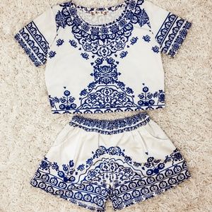 Crop top & Shorts Set